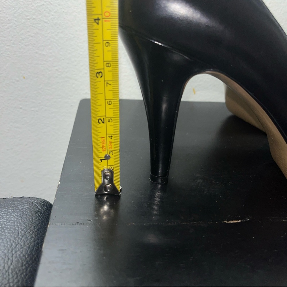 Nine West Women’s Sz 8 M Black High Heels Peep Toe Pumps - Picture 12 of 14